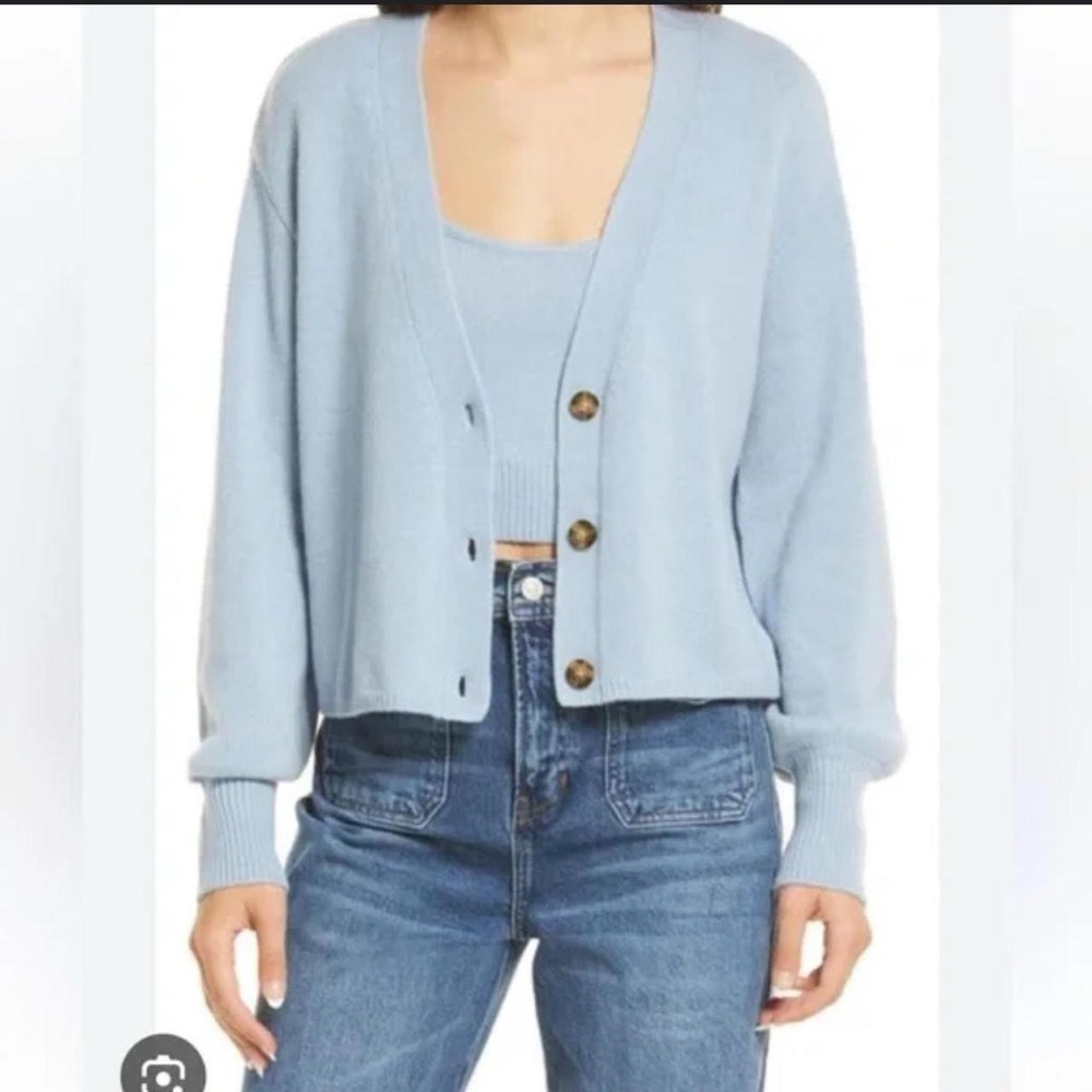 Reformation cashmere cardigan set